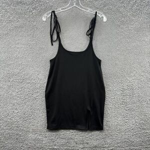 Shein Overall Skirt Women's Medium Black Spaghetti Strap One-piece Skirt Size M